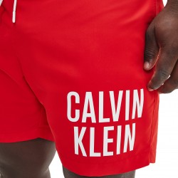  Bañador de largo medio con cordón Intense Power - rojo - CALVIN KLEIN KM0KM00701-XNL 