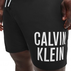  Medium Badeshorts mit Tunnelzug Intense Power - schwarz - CALVIN KLEIN KM0KM00701-BEH 