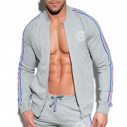  Veste Sport FIT TAPE - gris - ES COLLECTION SP208-C11 