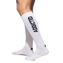  Chaussettes longues - blanc - ADDICTED AD381-C01 