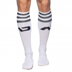  Chaussettes longues AD - blanc - ADDICTED AD382-C01 