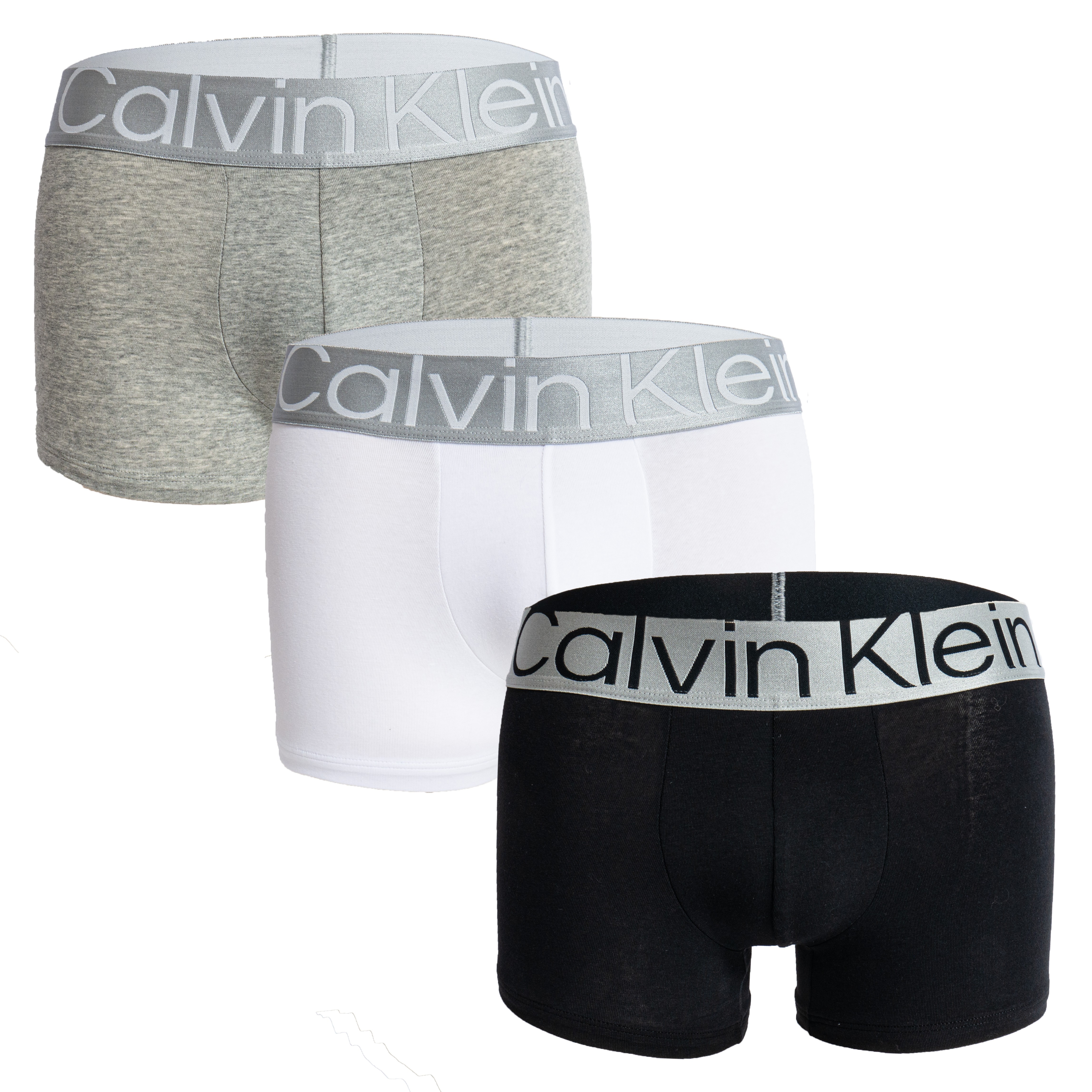 Boxer Calvin Klein Steel Cotton - grey black white (Set of 3) - Cal