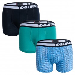 3er-Pack Trunks mit Logo-Taillenbund Tommy - grün und blau - TOMMY HILFIGER *UM0UM01565-0S1 