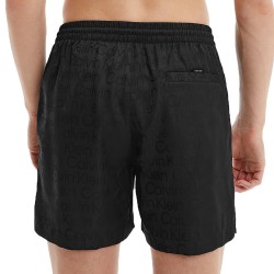  Pantaloncini Da Bagno Con Cordoncino Medio Calvin Klein Core Solids - nero - CALVIN KLEIN *KM0KM00726-0GO 