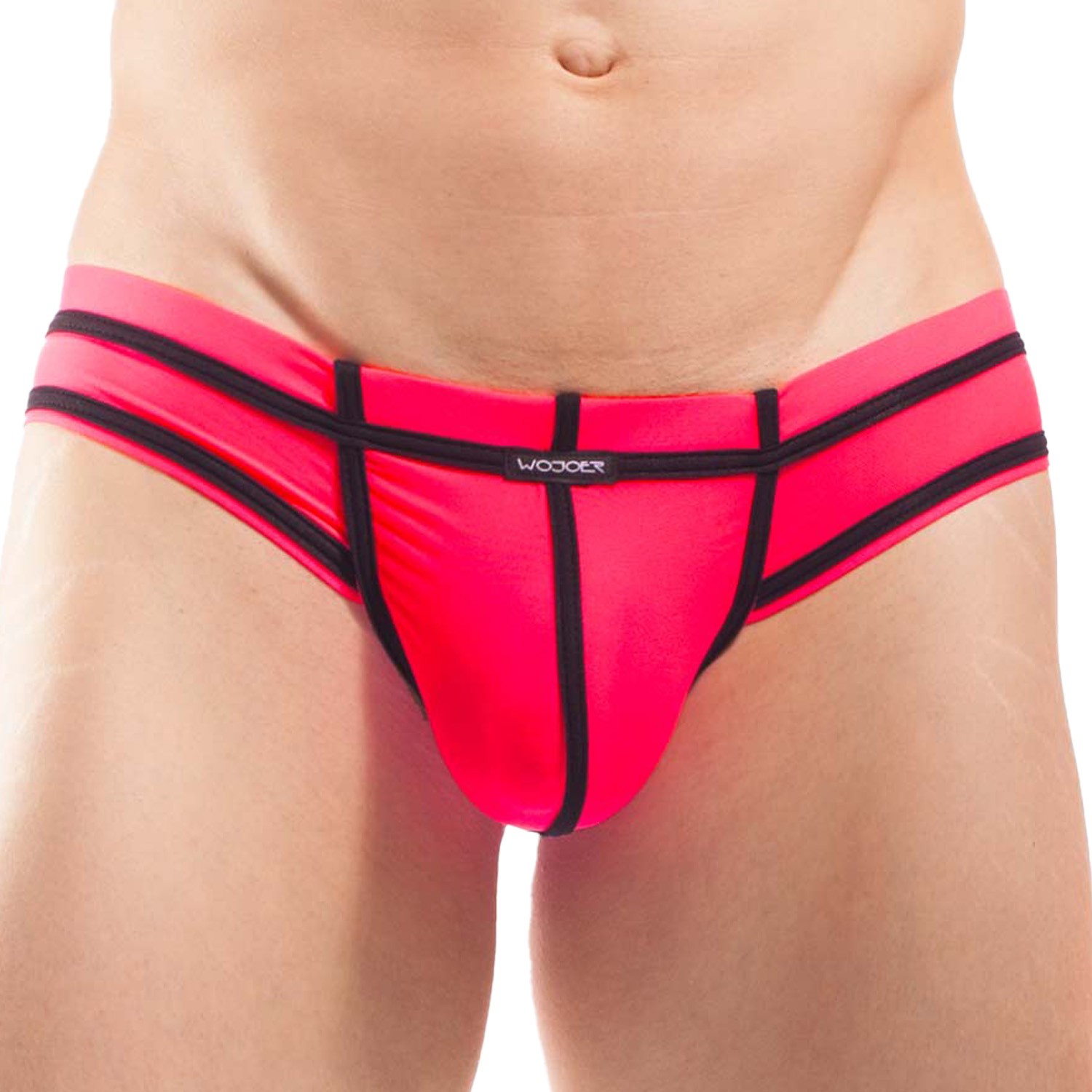 Mini hipster beach & underwear néon coral Wojoer vente slips