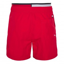  Logo Waist Mid Length Swim Shorts Tommy hilfiger - red - TOMMY HILFIGER *UM0UM02509-XLG 