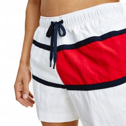  Pantaloncini da bagno semilunghi color block - bianco - TOMMY HILFIGER UM0UM02055-YBR 