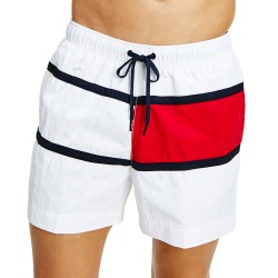  Short de bain mi-long colour block - blanc - TOMMY HILFIGER UM0UM02055-YBR 