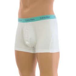 Boxer, shorty de la marque CALVIN KLEIN - Shorty Calvin Klein Sky blanc & turquoise - Ref : U7067A Q36