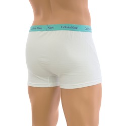 Boxer, shorty de la marque CALVIN KLEIN - Shorty Calvin Klein Sky blanc & turquoise - Ref : U7067A Q36