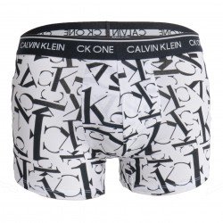  Boxer - CK ONE logo break print blanc - CALVIN KLEIN *NB2216A-1BY 