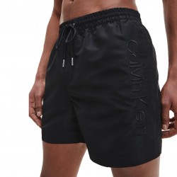  Pantaloncini Da Bagno Con Cordoncino Medio Calvin Klein Core - nero - CALVIN KLEIN *KM0KM00718-BEH 