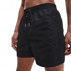  Short De Bain Mi-long Avec Cordon De Serrage Core Clavin Klein - noir - CALVIN KLEIN *KM0KM00718-BEH 