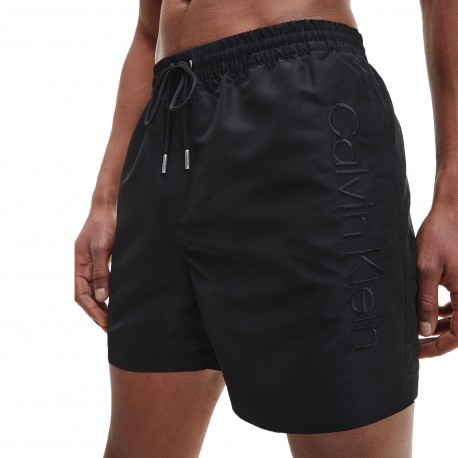  Medium Drawstring Swim Shorts Calvin Klein Core - black - CALVIN KLEIN *KM0KM00718-BEH 