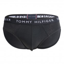  Pack of 3 Tommy cotton briefs - black - TOMMY HILFIGER UM0UM02206-0TE 