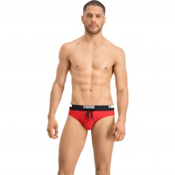  BADESlip PUMA Swim Logo - rot - PUMA 100000026-002 