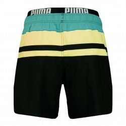  Short de bain mi-long PUMA Swim Heritage Stripe - Mineral bleu - PUMA 701211024-001 