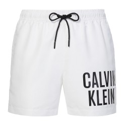  Medium Drawstring Swim Shorts Intense Power - white - CALVIN KLEIN *KM0KM00701-YCD 