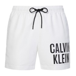 Pantaloncini da bagno con cordoncino medio Intense Power - bianco - CALVIN KLEIN *KM0KM00701-YCD 