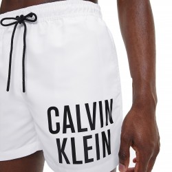  Medium Badeshorts mit Tunnelzug Intense Power - weiß - CALVIN KLEIN *KM0KM00701-YCD 