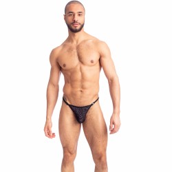  Devoré Noir - Striptease Thong - L'HOMME INVISIBLE UW21X-DEV-DE1 