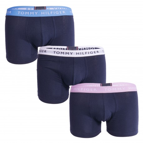  Juego de 3 boxers con banda de logotipo rosa, blanco y azul - TOMMY HILFIGER *UM0UM02324-0V3 