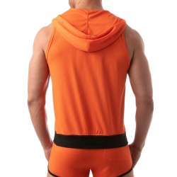  Veste à capuche sans manche Mesh - orange - TOF PARIS TOF202O 