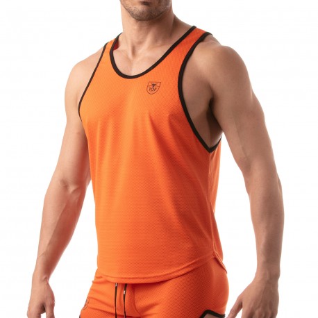  Mesh Tank Top - orange - TOF PARIS TOF203O 