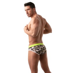  Iconic Swim Briefs - camo khaki - TOF PARIS TOF206K 