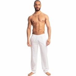  Pantalon Lounge - blanc - L'HOMME INVISIBLE HW144-LOU-002 