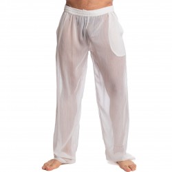 Chantilly - Pantalon transparent blanc