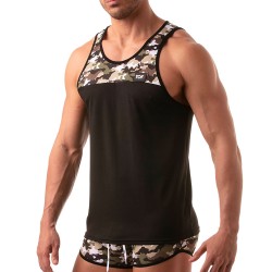  Camiseta sin mangas Iconic - Camuflaje caqui -  TOF211K 