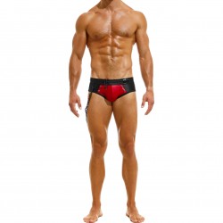  Dark Classic Swim Brief - wine - MODUS VIVENDI GS2212-WINE 