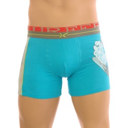 Boxer, shorty de la marque KLER - Shorty Surfer turquoise - Ref : 98218 OCEAN