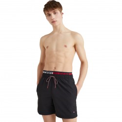  Costume shorts media lunghezza con lacci Tommy hilfiger - rosso - TOMMY HILFIGER *UM0UM02509-BDS 