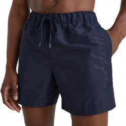  Short de bain mi-long Tommy à logo signature - bleu marine - TOMMY HILFIGER *UM0UM02299-DW5 