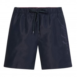  Short de bain mi-long Tommy à logo signature - bleu marine - TOMMY HILFIGER *UM0UM02299-DW5 