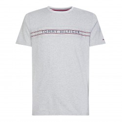  T-shirt à logo et bande emblématique Tommy - gris - TOMMY HILFIGER *UM0UM02422-P61 