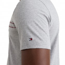  T-shirt à logo et bande emblématique Tommy - gris - TOMMY HILFIGER *UM0UM02422-P61 