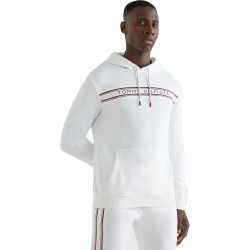  Sweat Tommy Hilfiger à capuche et bande emblématique - blanc - TOMMY HILFIGER *UM0UM02427-YBR 