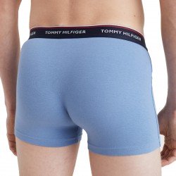  Set of 3 boxers in stretch cotton - navy, blue and red - TOMMY HILFIGER *1U87903842-0TU 