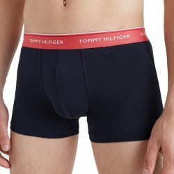  Exclusive 3er-Pack Trunks mit Logo-Bund navy, blau und rot - TOMMY HILFIGER *UM0UM01642-0TU 