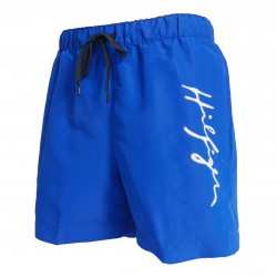  Short de bain mi-long Tommy à logo signature - bleu - TOMMY HILFIGER *UM0UM02299-C66 