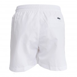  Pantaloncini Da Bagno Con Cordoncino Medio Calvin Klein Core Solids - bianco - CALVIN KLEIN *KM0KM00721-YCD 