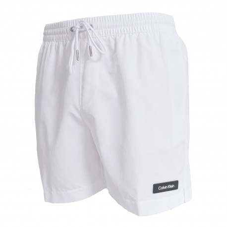  Medium Badeshorts Mit Tunnelzug Calvin Klein Core Solids - weiß - CALVIN KLEIN *KM0KM00721-YCD 