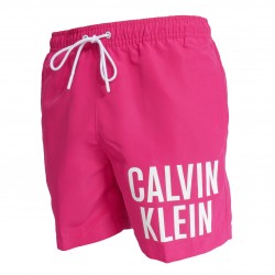  Bañador de largo medio con cordón Calvin Klein Intense Power - rosa - CALVIN KLEIN *KM0KM00701-T01 