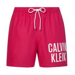  Short de bain mi-long avec cordon de serrage Calvin Klein Intense Power  - rose - CALVIN KLEIN *KM0KM00701-T01 