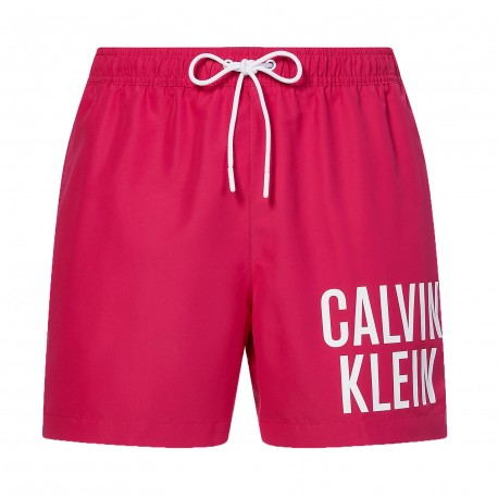  Pantaloncini da bagno con cordoncino medio Calvin Klein Intense Power - rosa - CALVIN KLEIN *KM0KM00701-T01 