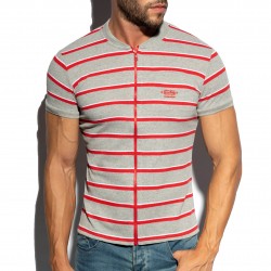  Polo Shirt Stripes - gris - ES COLLECTION POLO34-C11 