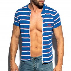 Polo Shirt Stripes - bleu royal